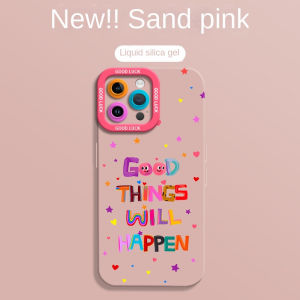 Cartoon cute English letter phone case suitable for iPhone 17 16 15 14 13 12 11 Pro/Max/Plus anti drop and shockproof back cover