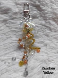 Jellyfish Charms Keychains Accessories Handmade Fashion Beaded Crystal Charms and Keychains Phone Holder