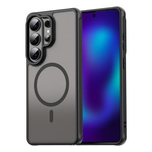 [SG] Phone Case for Samsung Galaxy A18 A27 A37 A57 S26 FE Ultra 5G - Frosted Matte Hard PC MagSafe Magnetic Back with Anti-Fall Air Bag Corners Casing Cover Mag Safe