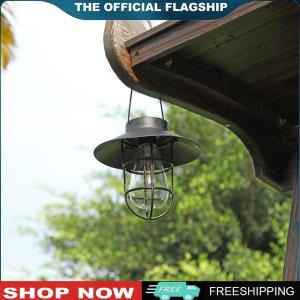 [CHAMAIR MALL]Retro Solar Tent Camping Lantern Waterproof Outdoor Garden Balcony Light Durable Solar Powered Lantern for Camping and Garden Decor