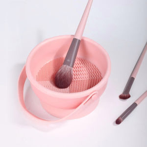 Cleaning Bowl 3 In 1 Makeup Brush cleaning pad Powder puff Beauty Tool Clean Drying Storage