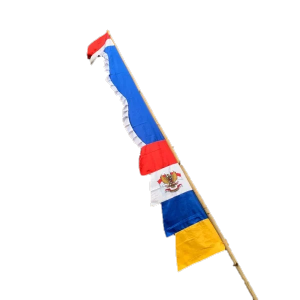 Bendera umbul umbul motif kuda laut panjang 3m