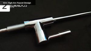Water Purifier Faucet 1/4 Inch Kitchen Sink Tap Drinking Water Spout 1-Jaw 3-Jaw High Arc