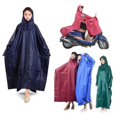 [HCM]Áo Mưa Vải Dù Xẻ Tà Cánh Dơi Khổ 1m2