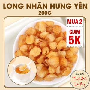 Long nhãn khô Hưng Yên 200g thơm không tẩm đường vị ngọt tự nhiên nấu chè pha trà - Lãn Ông