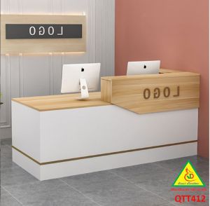 QUẦY LỄ TÂN QUẦY TIẾP TÂN QUẦY TÍNH TIỀN QUẦY THU NGÂN QTT412- Nội thất lắp ráp Viễn Đông Adv