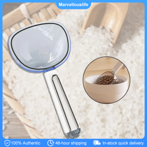 Grain Flour Spoon Ice Grain Shovel Rice Measuring Scoop with Food Clip Measuring Cup Kitchen Tool