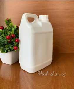 (Combo 5) Can Nhựa 2 Lít HDPE +Nắp Seal Chống Tràn Can Loại Dày - Giá Rẻ