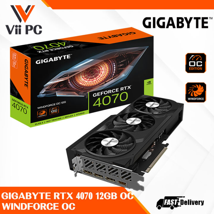 GIGABYTE NVIDIA GeForce RTX 4070 RTX4070 12GB GDDR6X WINDFORCE OC