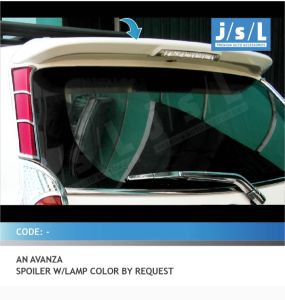 SPOILER ALL NEW AVANZA/XENIA 2012 -2017  SPOILER WITH LAMP ALL NEW AVANZA/XENIA BISA REQUEST WARNA BAHAN ABS PLASTIK