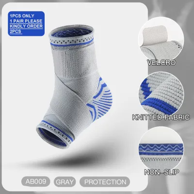 GYMPRO Ankle Support Brace Adjustable Ankle Brace Wrap Strap for Achilles Tendonitis Support Ligament Damage Sports Protect Plantar Fasciitis support Injury Recovery