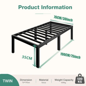 Iron frame bed Iron bed Metal Bed Frame Bed Single/Double Bed Modern simplicity High Load Sturdy king bed