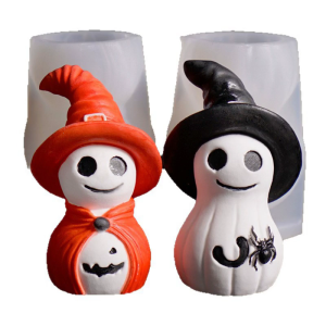 Ghostly Pumpkin Silicone Molds for Soap Epoxy Resin Multipurpose Silicone Mould for Halloween Decoration