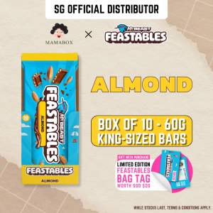 Box of 10 - Feastables MrBeast Almond Chocolate (10 Count x 60g)