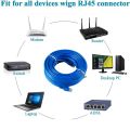 CoAce Ethernet Cable High Speed RJ45 CAT5 Internet Cable Lan Network Wire Internet Lead Cord Router Computer Cable Blue 10M land cable wire for wifi. 