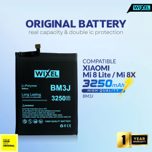 WIXEL Baterai XiaoMi Mi8 Lite Mi8X Mi 8X Mi 8 BM3J Double Power Real Capacity Original Batre Batrai Battery HP BM 3J Ori Dual HP Handphone