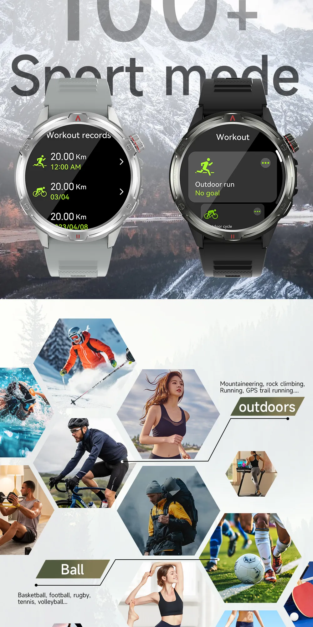 Aolon Tetra R4 นาฬิกา smart watch 1.43 นิ้ว Amoled หน้าจอ AOD จะแสดงเสมอ 350mAh นาฬิกาวิ่ง การตรวจจับข้อมูลสุขภาพตลอด 24 ชั่วโมง