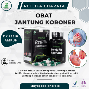 Retlifa Bharata Obat Herbal Jantung Koroner - Obat Jantung Bengkak Obat Penyumbatan Jantung Ampuh