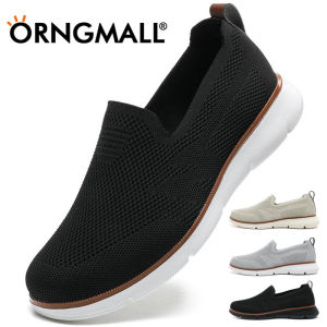 ORNGMALL High Quality Mesh Slip-On Casual Shoes Elastic Lightweight Walking Shoes Street All-match Sneakers Suitable for Daily Leisure 39~48