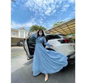 Gamis muslim polos ceruty / Dress maxi babydoll fashion 639# Mydresscollection