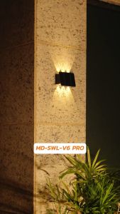 Đèn Hắt Tường 2 Đầu SWL-V6-PRO Năng Lượng Mặt Trời MODI SOLAR Gắn Tường Cầu Thang Ban Công