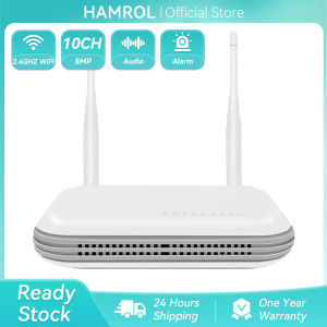 Hamrol Wireless NVR 8CH 5MP CCTV WiFi NVR H.265X Network Security Video Recorder Support Face Detection Email Alart For IP Camera Xmeye