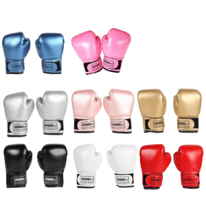 3-10 Years Kids Boxing Gloves For Fun Muay Thai Fight Sanda Martial Arts Bag Punching Training PU Mitts Glove Gear
