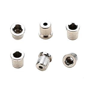 6 Pcs Guitar String Mounting Buckle Through Body Ferrules Bushings for Guitar Musical Instruments Parts Durable