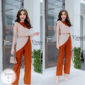 MF029  Set 2  ชิ้น เสื้อครอป ตัดต่อผ้าสลับสี เนื้อผ้าซาร่า + กางเกงขายาวเอวสม็อกหลัง เนื้อผ้าซาร่า เรียบหรู งานน่ารัก ดีไซน์เกร๋ พร้อมส่ง  เนื้อผ้า : ซาร่า  สี :: แดง  กรม เหลือง ชมพู  ขนาดเสื้อ :: รอบอก 32-36 ยาว 15 นิ้ว  ขนาดกางเกง  :: รอบเอว 25-30 สะโพ