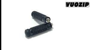 1 Pair Motorcycle Universal 8mm Foot PegsCNC Aluminum Motorbike Rear Footrests Non-slip Foot Rest Pegs Pedals For YAMAHA Honda Suzuki Kawasaki Ducati Aprilia (Black)