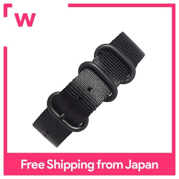 Ballistic Nylon Diver Cinturino 3 Anelli Nero PVD Per Zulu 24 22 20 18 MM - Foto 9