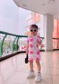 Đầm Body Hở Lưng 2 Màu Cho Bé Gái. 
