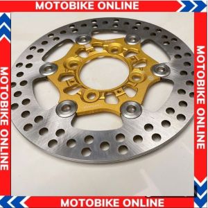 Đĩa trước 220mm mẫu lõm 4 lỗ thông dụng lắp được nhiều dòng xe
