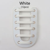 12 Pcs Silicone Shoelaces Elastic No Tie Shoe Laces For Sneakers Man And Woman Shoes Accessories Lazy Shoelace Rubber Lace