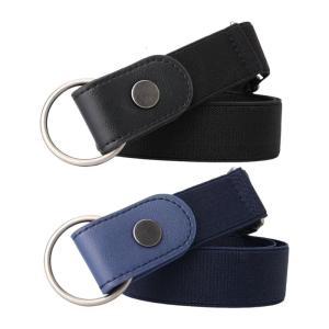 Adjustable Stretch Waist Belt Set of 2pcs No Bulge Slim Waistband Comfortable Waist Girdle for Men Women Everyday Use