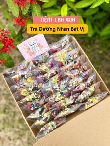 Combo 10 gói Trà Dưỡng Nhan Bát Vị giúp đẹp da ngủ ngon bổ m áu chăm sóc sức khỏe - Tiệm Trà Xưa - Trà Dưỡng Nhan Bát Vị