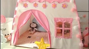 Alex Mall COD Childrens Play House Tent Kids Princess Castle Prince Play Tent Oxford Cloth Baby Sleeping Gift