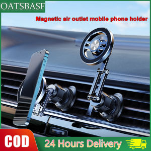OATSBASF Magnetic Phone Holder For CarFoldable Magnetic Phone Mount Multi-Functional Magnet Cellphone Stand With Strong Magnetic Adsorption Car Mount Phone Stand Holder