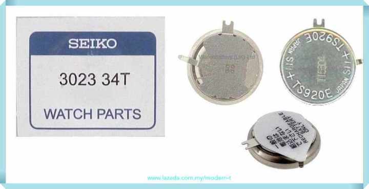 Rechargeable battery for discount seiko solar watch