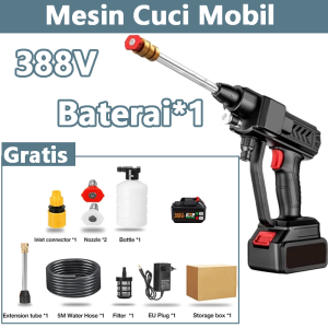 CHIC 998VF Cordless Tekanan Tinggi Mesin Cuci Mobil /Alat Cuci Mobil  Pembersih Motor Tekanan Tinggi Pembersihan Tanpa Kabel [Kompatibel dengan Baterai Makita]