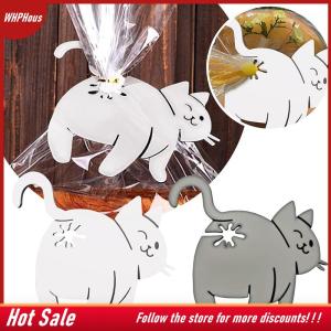 【COD】🔥🔥🔥 Funny Cat Butt Bread Clip 3D Printed Bag Clip Bag Holder Novelty Kitchen Gadget For Cat Lovers Squeeze And Lock Bread Bag Clips For Food Storage Home Decor 1 2 3pcs