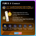 FORA 6 CONNECT - Alat Cek 6in1 Gula Darah + Kolesterol + Asam Urat + B-Keton + Hemoglobin + Hematokrit | Buatan SWISS | Connect Smartphone LED Backlight Metode Terbaru | Multi-Functional Monitoring System with BLUETOOTH. 