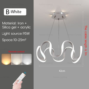 Living room pendant light Nordic minimalist creative light modern bar counter dining room lamp luxury bedroom chandelier 16