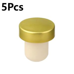 Bottle Plug Aluminum Top Stopper Replaceable For Wine Bottle 5pcs