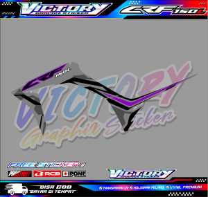 STRIPING VARIASI MOTOR HONDA CRF 150 L / STIKER LIST HONDA CRF 150 L
