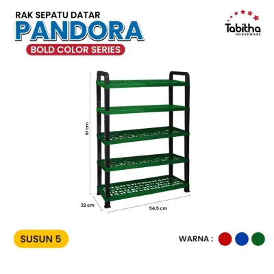 Rak Sepatu Tabitha Pandora - Rak Sepatu 4 Susun Serbaguna Rak Sandal Portable Rak Sendal