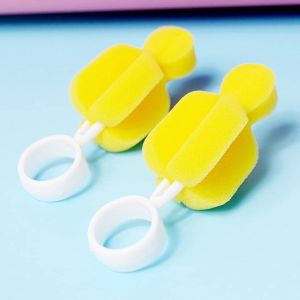 Wholesale price Baby Milk Bottle Feeding Brush Nipple Sponge Brush Berus Cuci Puting Susu Botol Puting Nipple Brushes