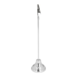 18cm Table Number Stand Stainless Tiang Nomor Meja Tatakan Holder Foto Price Tag Menu Stand