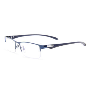 Photochromic Half Frame Nearsighted Glasses Myopia Optical Eyeglasses  Anti UV/Eyestrain/Glare Half Metal Frame