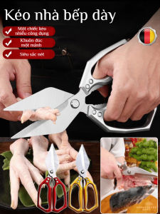 Kéo Nhà Bếp Dày/kéo Cắt Thức ăn đa Năng/dao Kéo đầu Lớn Cho Nhà Hàng Bếp Gia đình Sử Dụng Cho Nam Nữ/thiết Kế Lưỡi Dao Không Gỉ Cao Cấp/bền/chất Liệu Dày Dặn